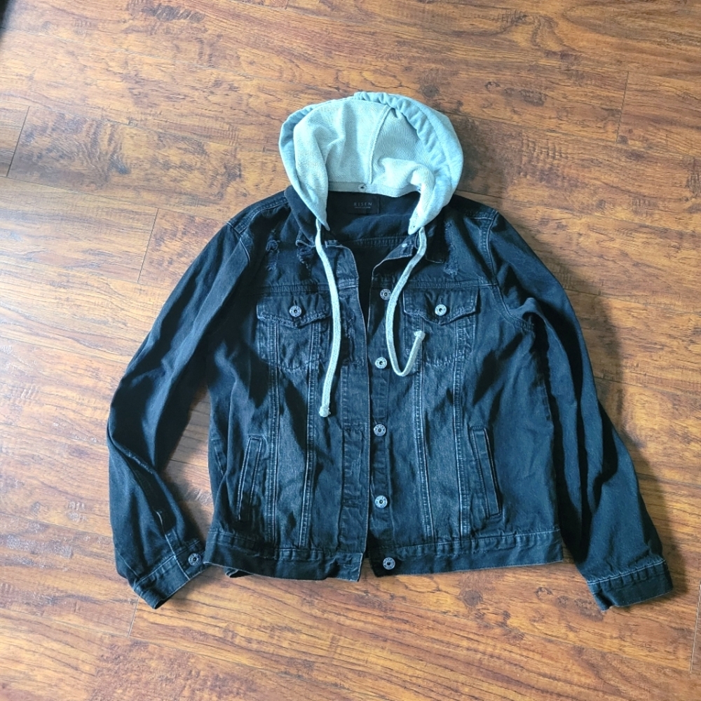 Risen Distressed Hooded Jacket